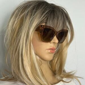 DIFF Eyewear Vivienne Sunglasses CFBGP Brown Gradient 56-18-140 w/ Case